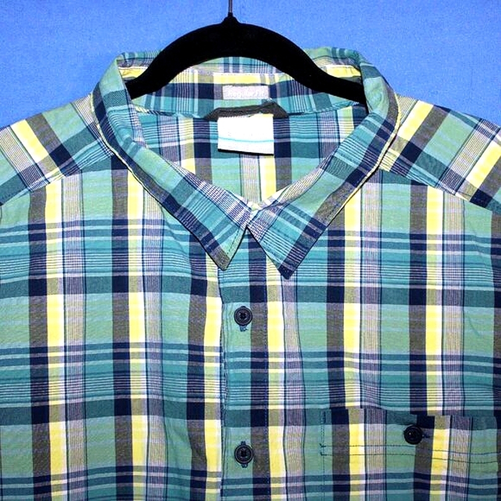 Columbia Sportswear Plaid Button Down Shirt Multi-color 3X